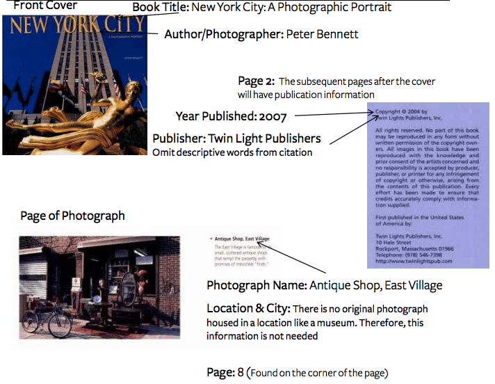 how to cite a picture in a research paper