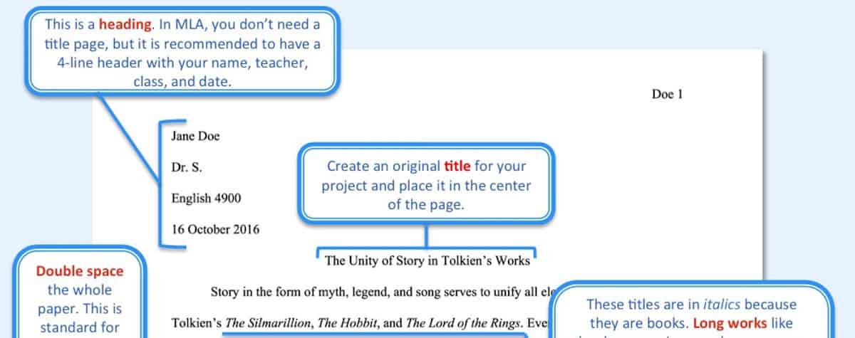 How To Format A Paper In Mla 8 A Visual Guide Easybib Blog Mla Format ...