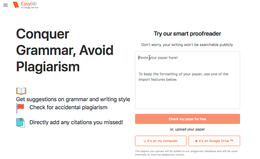 grammar and plagiarism checker free