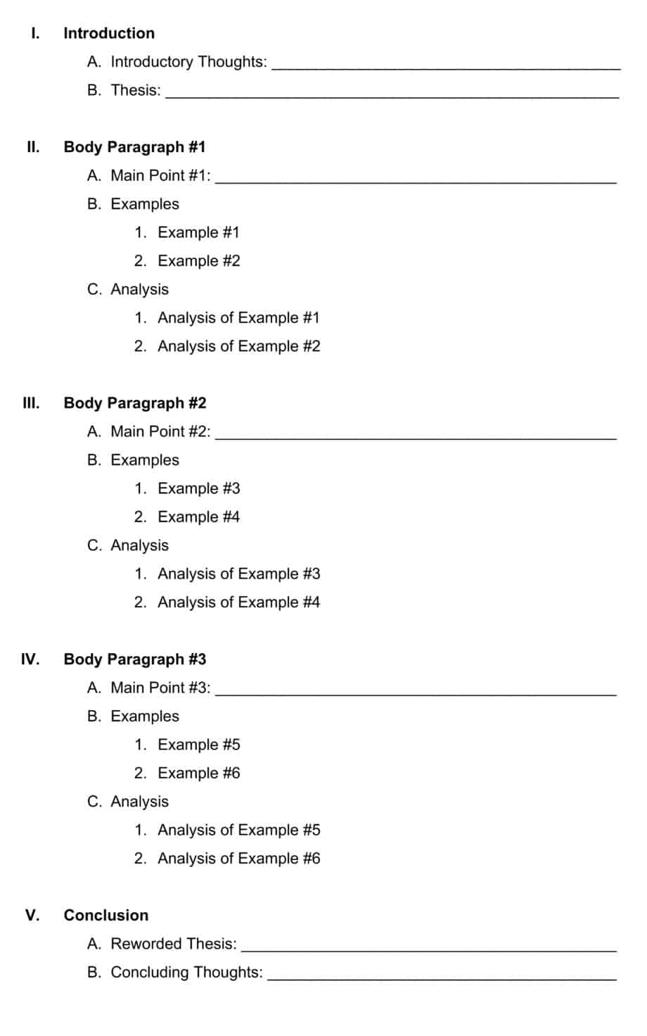 How To Write An Essay Outline EasyBib